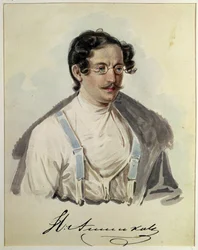 Portrait of Ivan Annenkov in Peter Prison